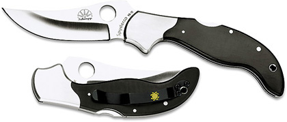 The Persian Folder™ Black Micarta shown open and closed