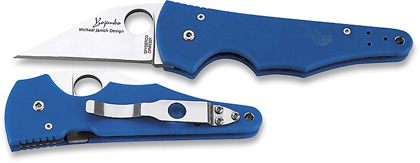 The Yojimbo™ Blue G-10 shown open and closed