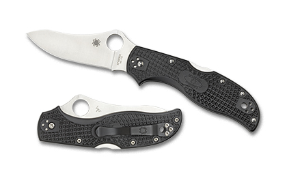 The Stretch  2 FRN Black Knife shown opened and closed.