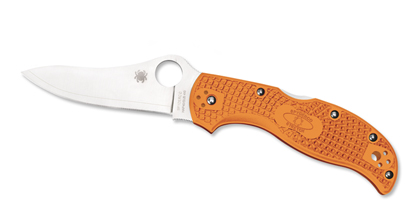 The Stretch  Burnt Orange HAP40 Sprint Run  Knife shown opened and closed.