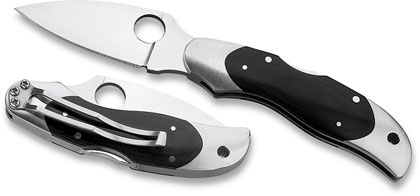 The Kopa™ Black Micarta shown open and closed