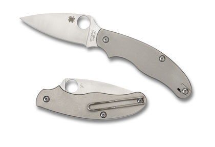 The UK Penknife™ Titanium shown open and closed