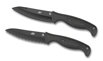 The Aqua Salt™ FRN Black/Black Blade shown open and closed