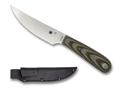 The Bow River  Desert Tan   OD Green G-10 Exclusive Knife shown opened and closed.
