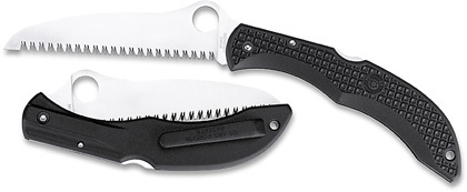 The SpyderSaw  Knife shown opened and closed.