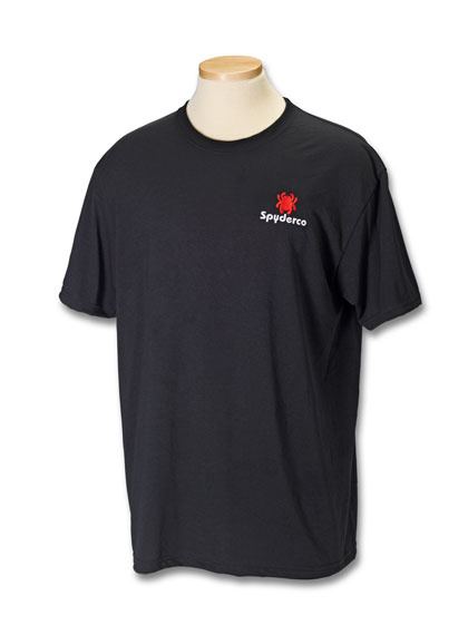 The Spyderco Mens Teeshirt shown open and closed