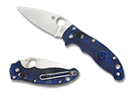 The Manix® 2 Lightweight FRCP Blue shown open and closed.