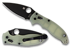 The Manix™ 2 G-10 Natural Black Blade Exclusive shown open and closed.