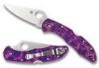 The Delica® 4 FRN Pink/Purple Zome Exclusive shown open and closed.