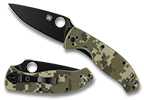 The Tenacious™ Camo G-10 Black Blade Exclusive shown open and closed.