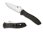 The Bradley Folder™ 2 Carbon Fiber shown open and closed.