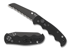 The Autonomy™ G-10 Black / Black Blade shown open and closed.