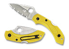 The Dragonfly™ 2 Salt® FRN Yellow shown open and closed.