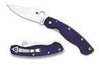 The Military™ Model G-10 Dark Blue CPM S110V shown open and closed.