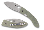 The Lum Chinese™ Folder Natural G-10 HAP40/SUS420 Exclusive shown open and closed.