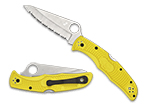 The Pacific Salt® 2 FRN Yellow shown open and closed.