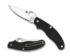 The UK Penknife™ FRN Black Drop Point shown open and closed.
