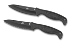 The Aqua Salt™ FRN Black/Black Blade shown open and closed.