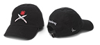The Hat Respect™ Black shown open and closed.