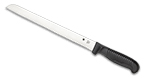 The Bread Knife Polypropylene Black shown open and closed.