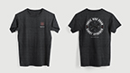 The Those Who Know T-Shirt (Heather Dark Gray) shown open and closed.
