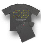 The Spyderco Molecule Gray T-Shirt shown open and closed.