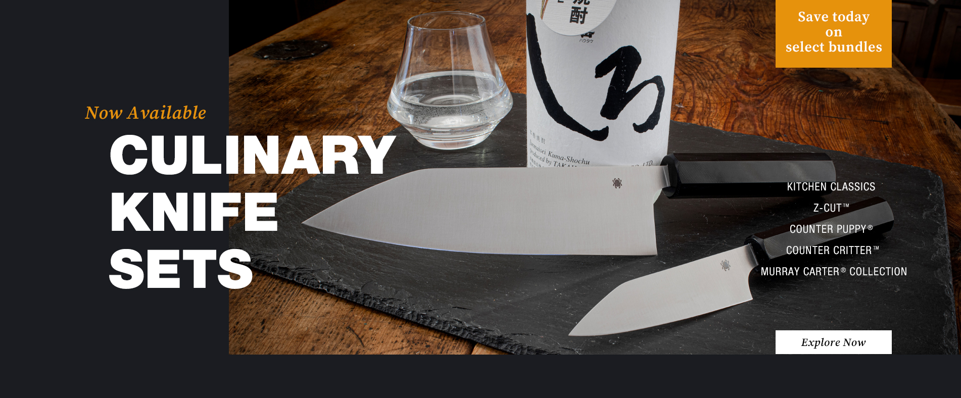New! Spyderco Culinary Knife Sets! Click to Shop!