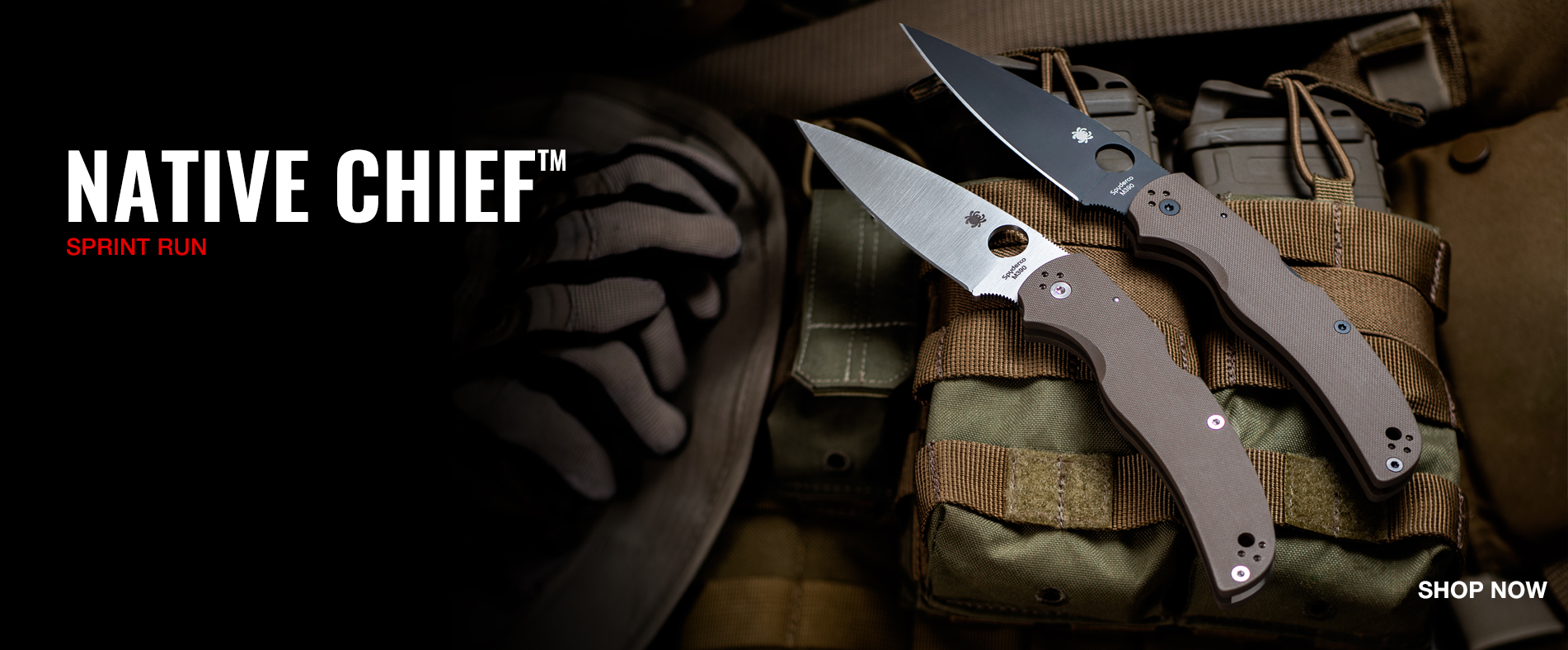Native Chief Brown G-10 with M390 Blade Steel Now Available. Click to Shop or for more information